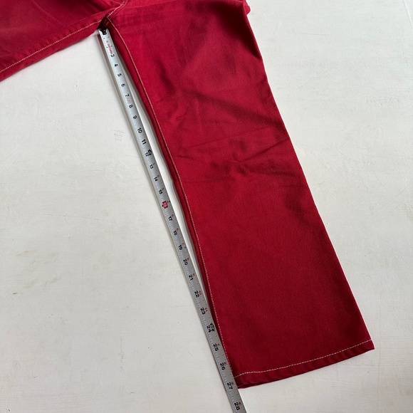 TRADEMARK Red Women's Straight Leg Jeans - Picture 7 of 9